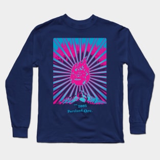 Retroposter (Pink&Blue) Long Sleeve T-Shirt